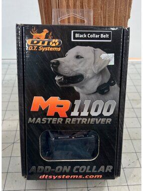 DT Systems MR 1100 Addon Electric Collar - Black - Black 6in - 22in
